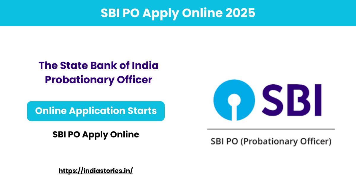 SBI PO Apply Online 2025