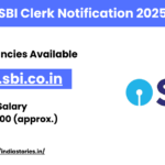 SBI Clerk Notification 2025