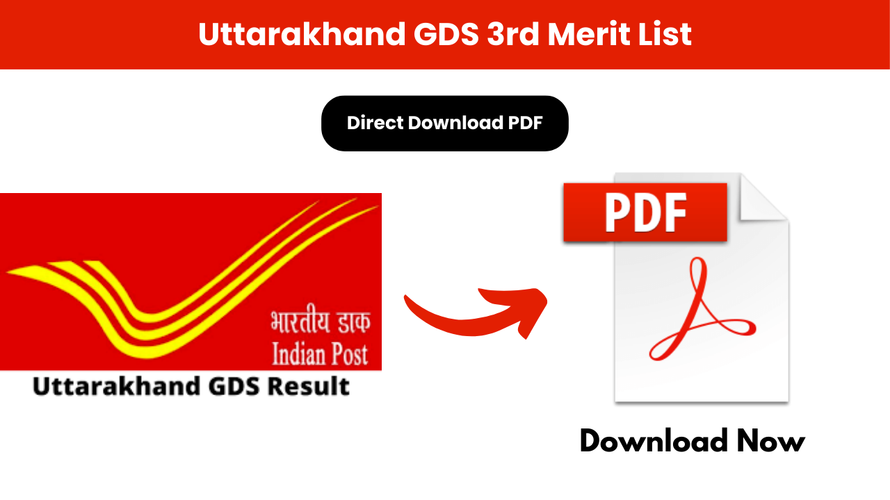 Uttarakhand GDS 3rd Merit List