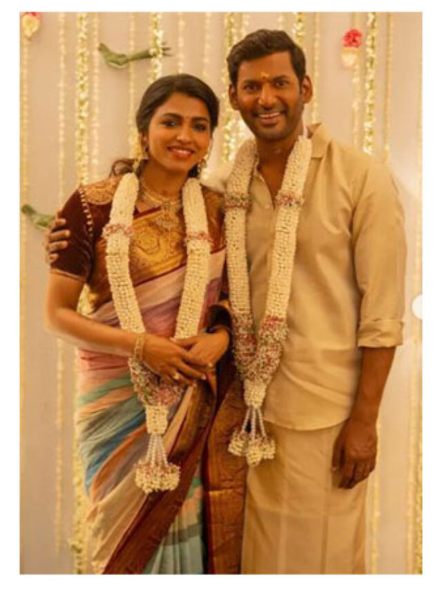 Sai Dhanshika got engaged to Vishal.
