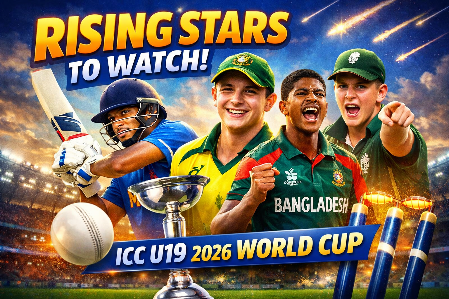 Rising stars to watch for ICC U19 2026 World Cup..