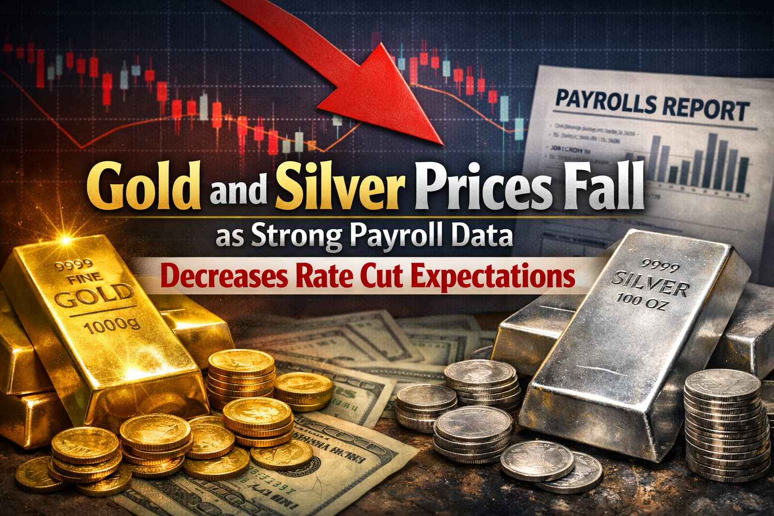 Gold and Silver Prices Drop